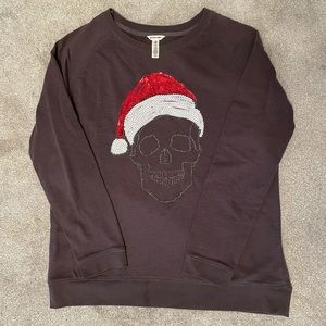 Sweatshirt Santa skull (ugly sweater)